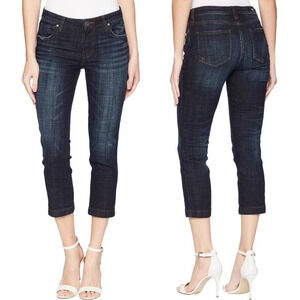 Kut from the Kloth • Lauren Crop Straight Leg Jean-Cultivated Wash